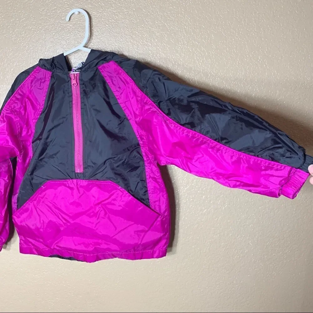 JPI Company vintage girls half zip windbreaker‎